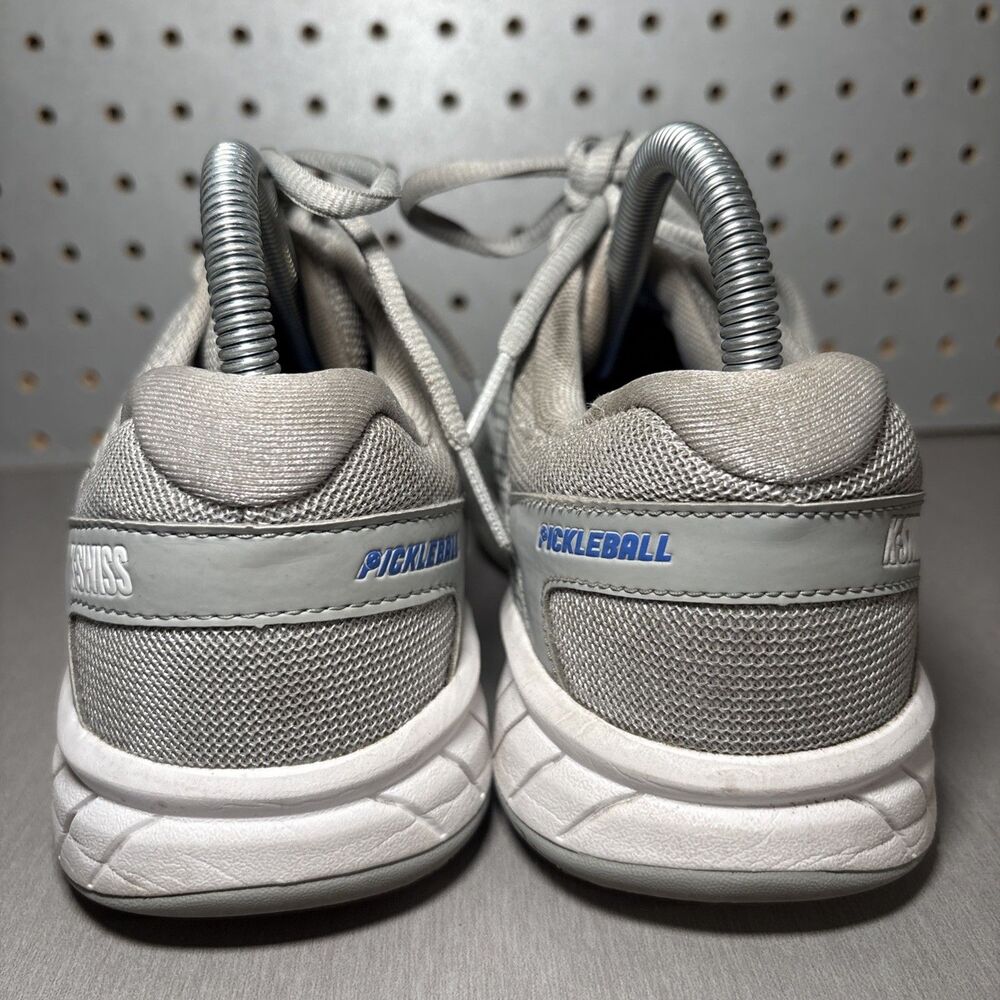 K Swiss Express Light Pickleball Shoes Womens US 7.5 Gray Grey White Tennis Low - Picture 3 of 14